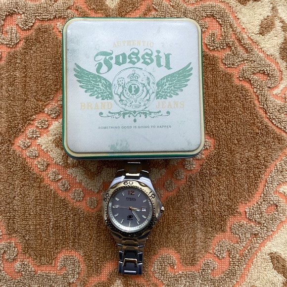 Fossil Other - Mens Fossil Two Tone Watch